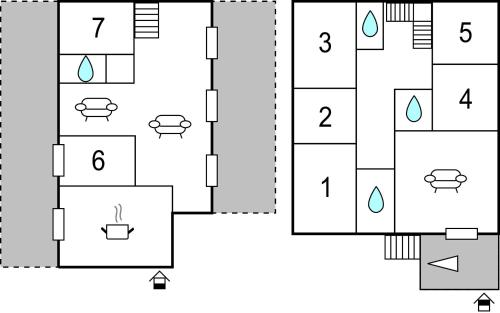 a block diagram of a building with different numbers at Collonico in Stroncone