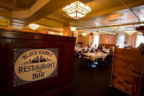 a restaurant with a sign that reads black raisin restaurant and bar at McMenamins Edgefield in Troutdale