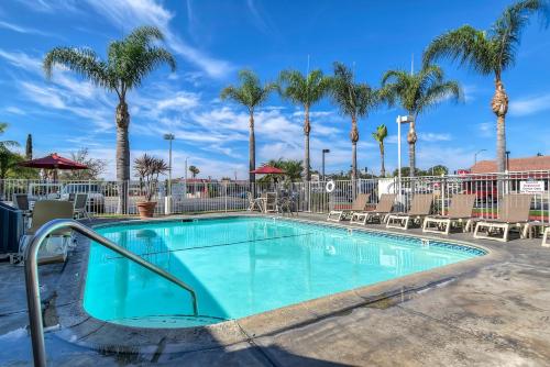 The swimming pool at or close to Motel 6-Stanton, CA