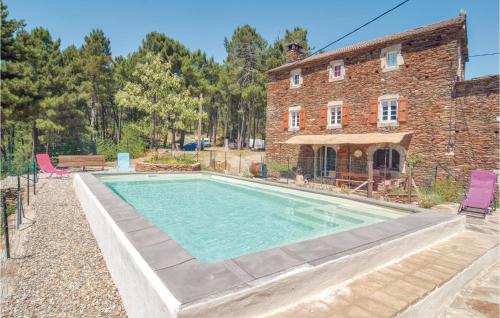 Nice Home In Malbosc With 3 Bedrooms And Outdoor Swimming Pool
