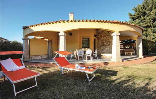 Nice Home In Costa Rei -ca- With 3 Bedrooms And Wifi