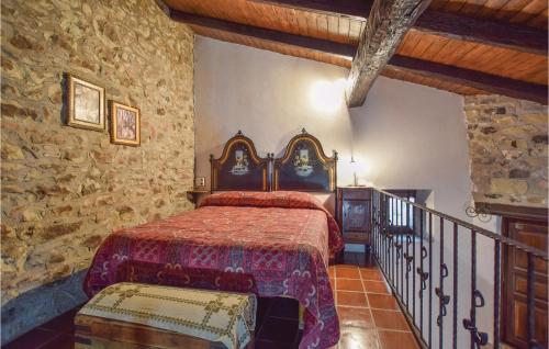 Un pat sau paturi într-o cameră la Casa Del Gelso