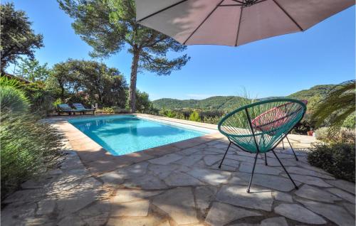 Awesome Home In Claviers With 3 Bedrooms, Wifi And Private Swimming Pool