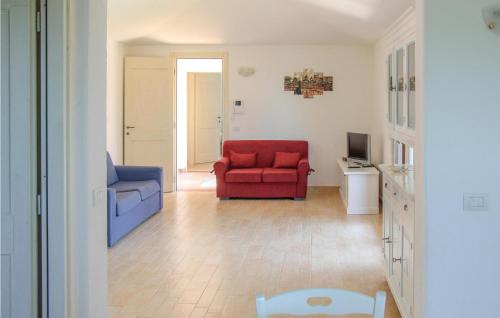 Μια τηλεόραση ή/και κέντρο ψυχαγωγίας στο Rei Sole Uni 6 Pool