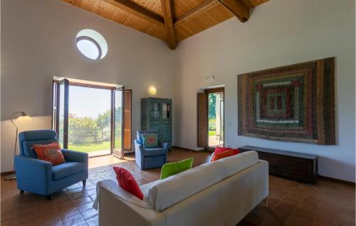 A seating area at Awesome Home In Gradoli