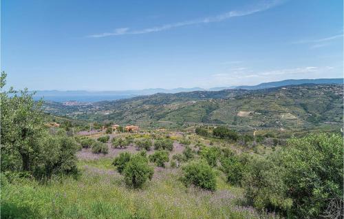 a view of a field with trees and mountains at Lovely Apartment In Laureana Cilento Sa in Laureana Cilento