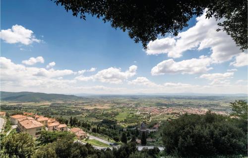 a view of a city from a hill at Palazzo 2P in Polvano