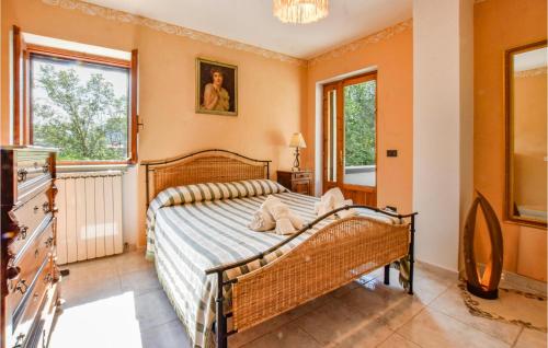 Un pat sau paturi într-o cameră la Casale Conca Dei Sogni