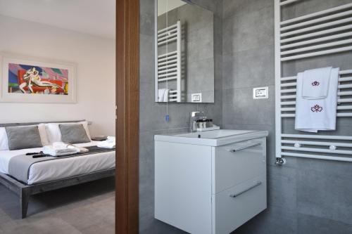 Kylpyhuone majoituspaikassa Tenuta Micoli