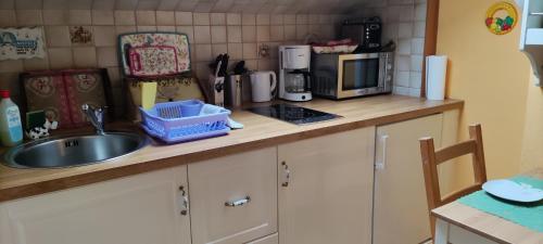 Dapur atau dapur kecil di Landhaus Noreia