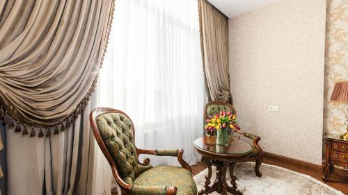 Χώρος καθιστικού στο GREGORY Boutique Hotel Chisinau