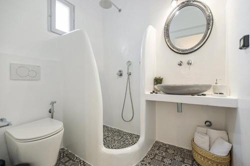 Et badeværelse på Casa Verde Di Naxos