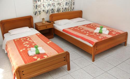 Кровать или кровати в номере Villa Christina