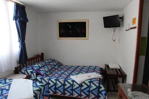 Postel nebo postele na pokoji v ubytování Hostal Isla Señorial