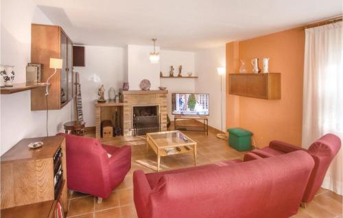 A kitchen or kitchenette at 7 Bedroom Lovely Home In Santa Susanna