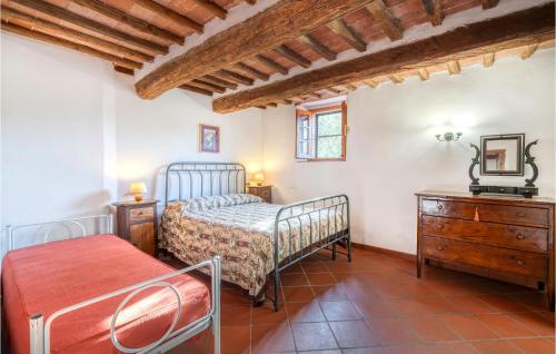Voodi või voodid majutusasutuse Nice Home In Monticiano With Wifi toas