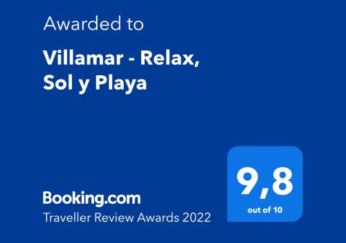 アリカンテにあるVillamar - Relax, Sol y Playaの- 携帯電話のスクリーンショット(ビジャナガンのリラックスメール付)