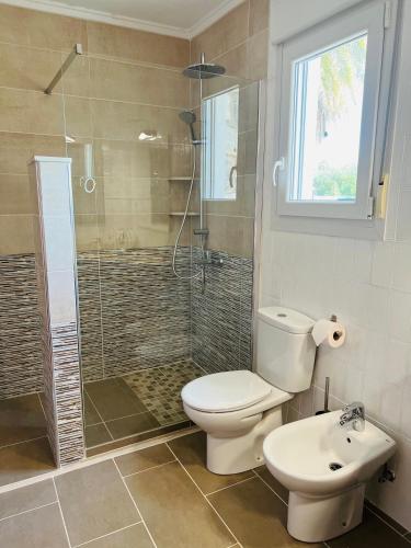 Ένα μπάνιο στο B&B Casa Mil Sueños