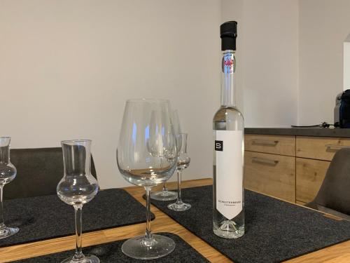 Nápoje v ubytování Schusterbrand Appartements