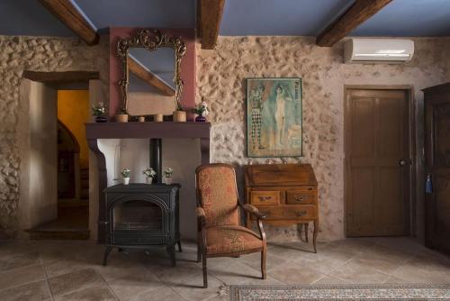 Posezení v ubytování Vaste maison ancienne avec superbe vue