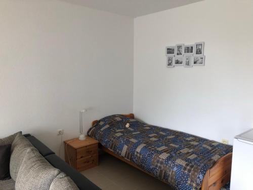 Postel nebo postele na pokoji v ubytování B506, Schönes und gemütliches Appartement