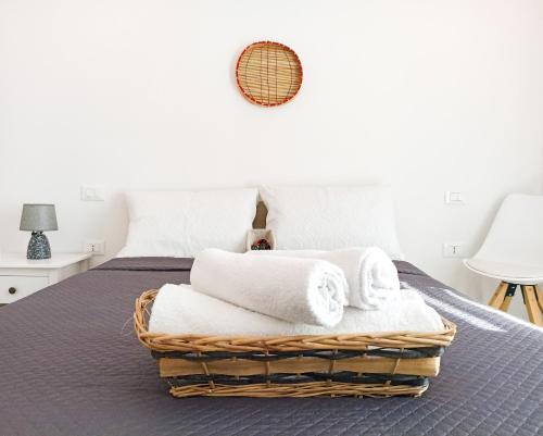 מיטה או מיטות בחדר ב-Kolossoi Guest House