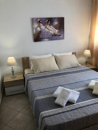 Posteľ alebo postele v izbe v ubytovaní Apartment sea view