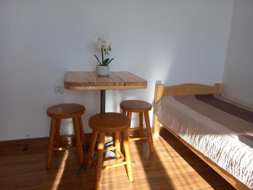 Cama o camas de una habitación en Niebiańska Grań