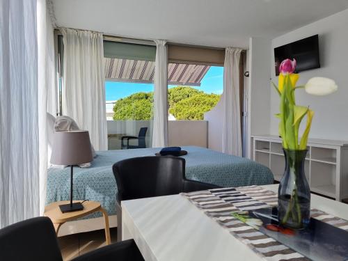 studio 38 climatisé balcon vue mer