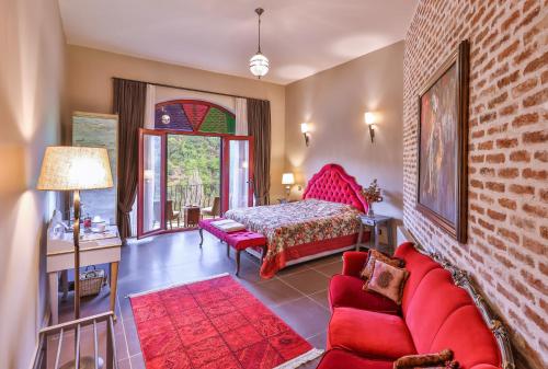 Postel nebo postele na pokoji v ubytování Çetmihan Hotel