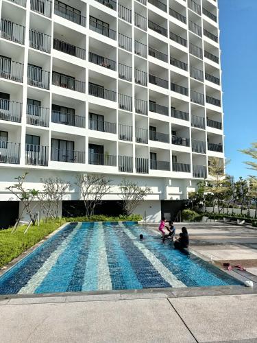 Πισίνα στο ή κοντά στο cozy seaview 6 studio apartment