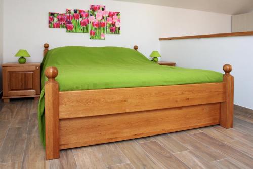 Ένα ή περισσότερα κρεβάτια σε δωμάτιο στο Apartment LuVi