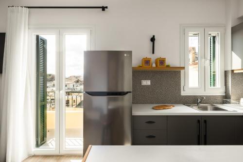 Kuchyň nebo kuchyňský kout v ubytování Leonidas - Annunziata Luxury Penthouse