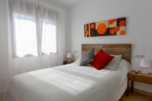 מיטה או מיטות בחדר ב-La Pedriza One