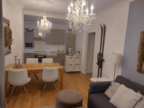 Kuchyňa alebo kuchynka v ubytovaní Apartmenthaus Franzis