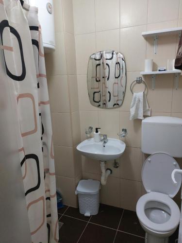 Kylpyhuone majoituspaikassa Apartman Obadovic
