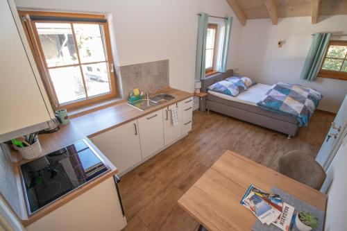 Postel nebo postele na pokoji v ubytování Thomanhof