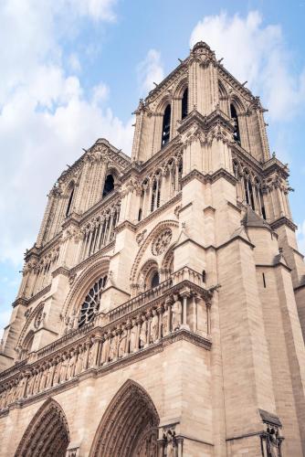 a large cathedral with a tower on top of it at ibis budget Paris Porte de Montreuil in Montreuil