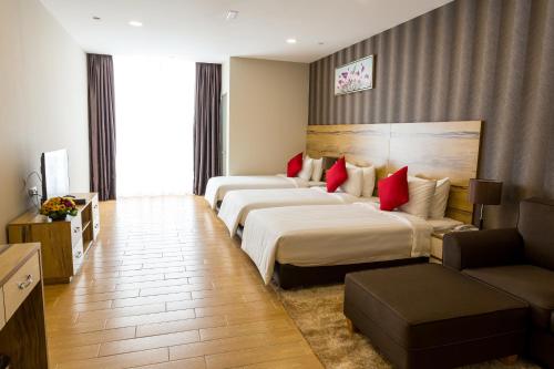 Una cama o camas en una habitación de D Gateway Perdana Hotel Bangi