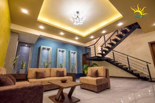 Χώρος καθιστικού στο Villa 73 Unawatuna