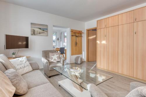 Posezení v ubytování Ferienhaus Waldrose