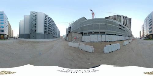 a building under construction in the middle of a city at Emirates Stars Hotel Apartments Sharjah in Sharjah