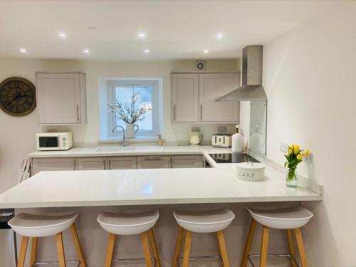 Köök või kööginurk majutusasutuses The Bluebell Porthmadog