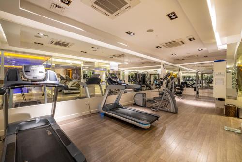 Fitness centrum a/nebo fitness zařízení v ubytování Grand Pasha Hotel & Spa Kyrenia