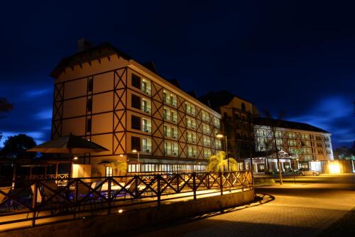 Bygningen som lejlighedshotellet ligger i