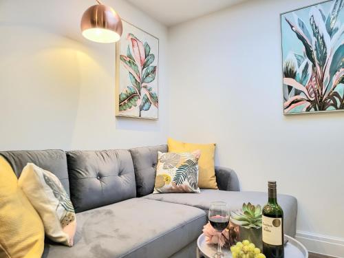 Χώρος καθιστικού στο Luxury pad centrally located near Brighton station