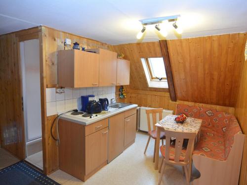 Kuchyň nebo kuchyňský kout v ubytování Gruppenausflug nach Sebnitz