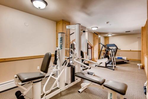 a fitness room with tread machines and treadleys at Copper Springs 132 in Frisco