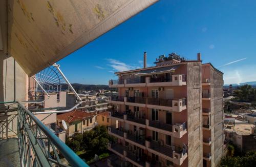 a view from the side of a building at Spartan 5th floor apartment in Sparti