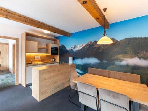 Kuchyň nebo kuchyňský kout v ubytování Apartment in Wald near Zillertal Arena